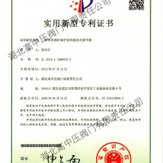 一種帶有閥桿保護(hù)套的淹沒式調(diào)節(jié)閥